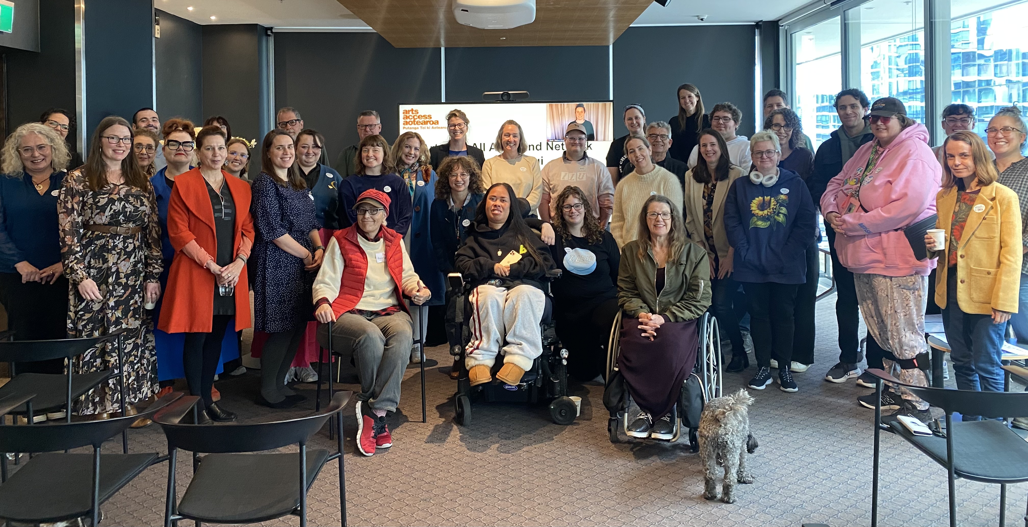 Members of the Arts for All network in Auckland come together to meet with network activator, Katie Querin.